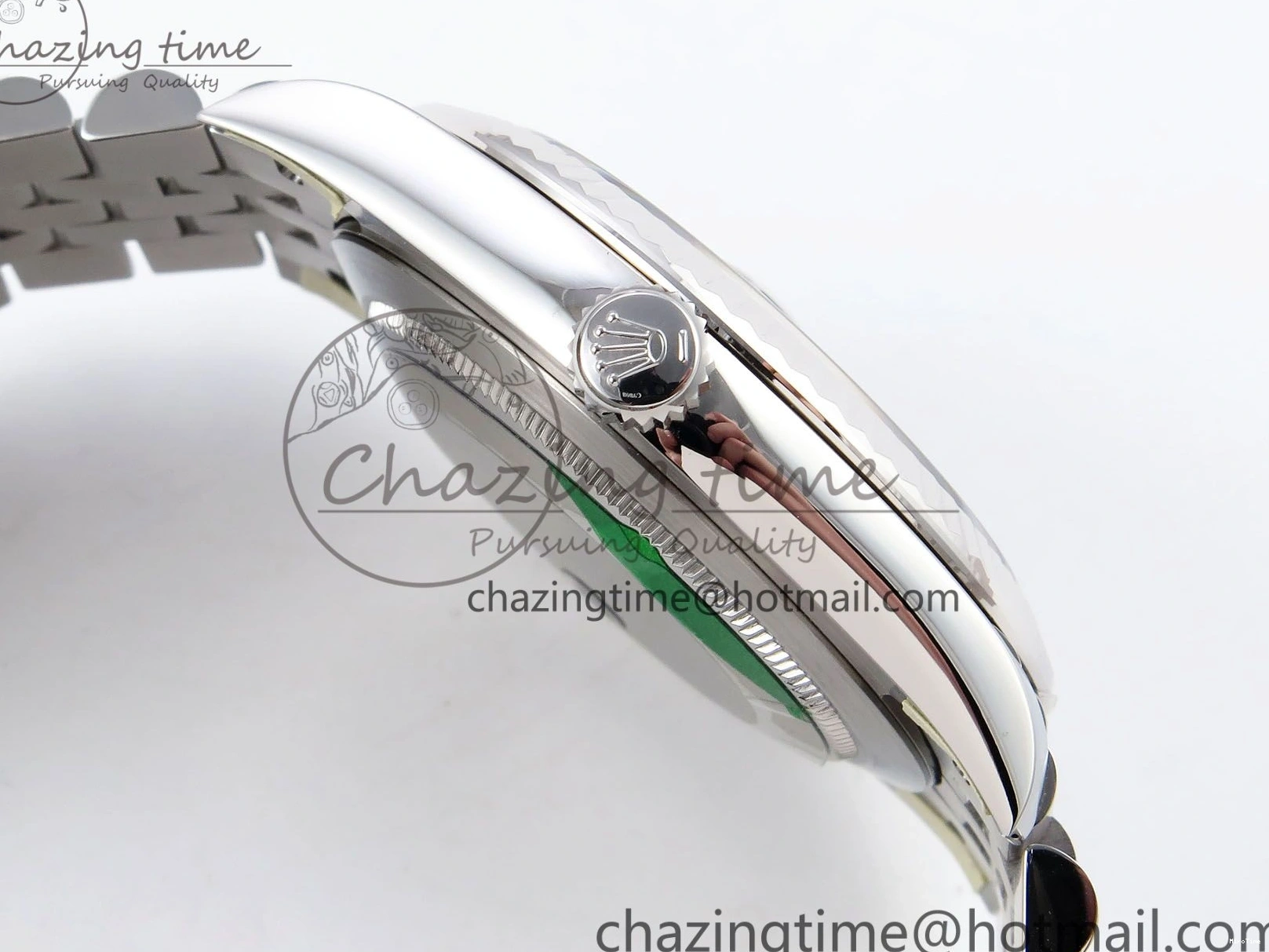 MiroTime 0120 DateJust 41 126334 904L SS VSF 1:1 Best Edition Green Textured Dial on Jubilee Bracelet VS FashionForward 1324